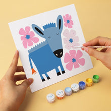Cargar imagen en el visor de la galería, Mini Serie Pintar por Números 20x20cm (6 piezas) - Fauna pintada 1