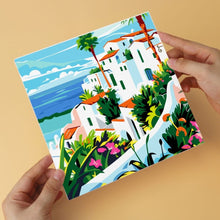 Cargar imagen en el visor de la galería, Mini Serie Pintar por Números 20x20cm (6 piezas) - Pinceladas mediterráneas