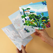 Cargar imagen en el visor de la galería, Mini Serie Pintar por Números 20x20cm (6 piezas) - Pinceladas mediterráneas