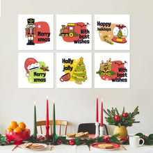 Cargar imagen en el visor de la galería, Mini Serie Pintar por Números 20x20cm (6 piezas) - Mini estampados festivos