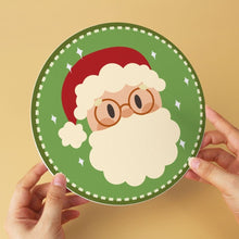 Cargar imagen en el visor de la galería, Mini Serie Pintar por Números - discos de Ø20cm (6 piezas) - Personajes navideños coloridos