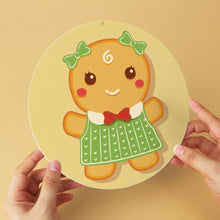 Cargar imagen en el visor de la galería, Mini Serie Pintar por Números - discos de Ø20cm (6 piezas) - Amigos de jengibre 1