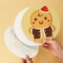 Cargar imagen en el visor de la galería, Mini Serie Pintar por Números - discos de Ø20cm (6 piezas) - Amigos de jengibre 1