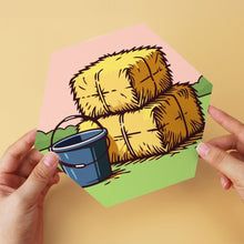 Cargar imagen en el visor de la galería, Mini Serie Pintar por Números - Hexágonos (6 piezas) - Vida en el establo