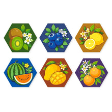 Cargar imagen en el visor de la galería, Mini Serie Pintar por Números - Hexágonos (6 piezas) - Colección jugosa Figured'Art