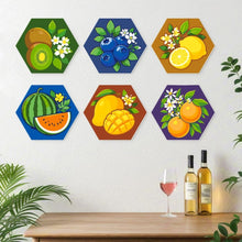 Cargar imagen en el visor de la galería, Mini Serie Pintar por Números - Hexágonos (6 piezas) - Colección jugosa
