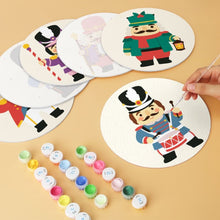 Cargar imagen en el visor de la galería, Mini Serie Pintar por Números - discos de Ø20cm (6 piezas) - Set de cascanueces vintage