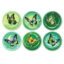 Cargar imagen en el visor de la galería, Mini Serie Pintar por Números - discos de Ø20cm (6 piezas) - Alas de esmeralda Figured'Art