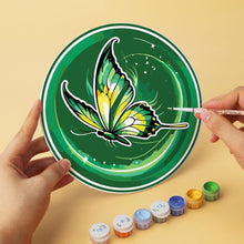 Cargar imagen en el visor de la galería, Mini Serie Pintar por Números - discos de Ø20cm (6 piezas) - Alas de esmeralda