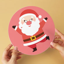 Cargar imagen en el visor de la galería, Mini Serie Pintar por Números - discos de Ø20cm (6 piezas) - Personaje navideño