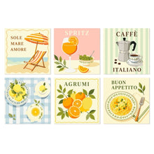 Cargar imagen en el visor de la galería, Mini Serie Pintar por Números 20x20cm (6 piezas) - Momentos Made in Italy Figured'Art
