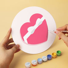 Cargar imagen en el visor de la galería, Mini Serie Pintar por Números - discos de Ø20cm (6 piezas) - Notas de amor