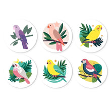 Cargar imagen en el visor de la galería, Mini Serie Pintar por Números - discos de Ø20cm (6 piezas) - Alas coloridas Figured'Art