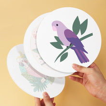 Cargar imagen en el visor de la galería, Mini Serie Pintar por Números - discos de Ø20cm (6 piezas) - Alas coloridas