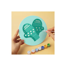 Cargar imagen en el visor de la galería, Mini Serie Pintar por Números - discos de Ø20cm (6 piezas) - Iconos navideños en menta