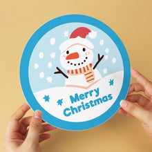 Cargar imagen en el visor de la galería, Mini Serie Pintar por Números - discos de Ø20cm (6 piezas) - Navidad colorida