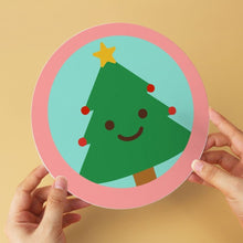 Cargar imagen en el visor de la galería, Mini Serie Pintar por Números - discos de Ø20cm (6 piezas) - Navidad en rosa empolvado