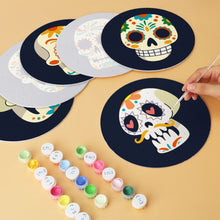 Cargar imagen en el visor de la galería, Mini Serie Pintar por Números - discos de Ø20cm (6 piezas) - Día de los Muertos
