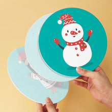 Cargar imagen en el visor de la galería, Mini Serie Pintar por Números - discos de Ø20cm (6 piezas) - Set festivo turquesa 1