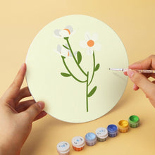 Cargar imagen en el visor de la galería, Mini Serie Pintar por Números - discos de Ø20cm (6 piezas) - Pétalo delicado