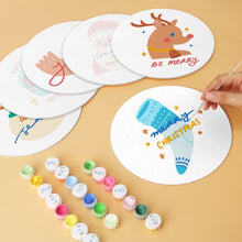Cargar imagen en el visor de la galería, Mini Serie Pintar por Números - discos de Ø20cm (6 piezas) - Modo invierno acogedor