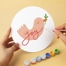 Cargar imagen en el visor de la galería, Mini Serie Pintar por Números - discos de Ø20cm (6 piezas) - Modo invierno acogedor