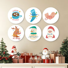 Cargar imagen en el visor de la galería, Mini Serie Pintar por Números - discos de Ø20cm (6 piezas) - Modo invierno acogedor