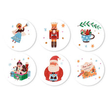 Cargar imagen en el visor de la galería, Mini Serie Pintar por Números - discos de Ø20cm (6 piezas) - Encanto navideño Figured'Art