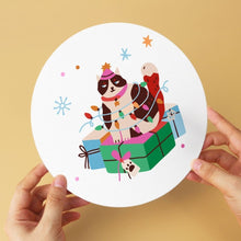 Cargar imagen en el visor de la galería, Mini Serie Pintar por Números - discos de Ø20cm (6 piezas) - Encanto navideño
