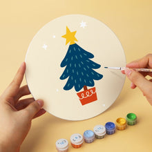 Cargar imagen en el visor de la galería, Mini Serie Pintar por Números - discos de Ø20cm (6 piezas) - Juguete navideño vintage