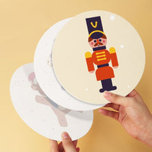 Cargar imagen en el visor de la galería, Mini Serie Pintar por Números - discos de Ø20cm (6 piezas) - Juguete navideño vintage