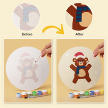 Cargar imagen en el visor de la galería, Mini Serie Pintar por Números - discos de Ø20cm (6 piezas) - Juguete navideño vintage