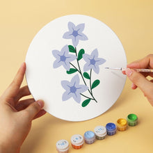 Cargar imagen en el visor de la galería, Mini Serie Pintar por Números - discos de Ø20cm (6 piezas) - Retratos botánicos
