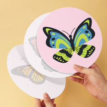 Cargar imagen en el visor de la galería, Mini Serie Pintar por Números - discos de Ø20cm (6 piezas) - Mariposas