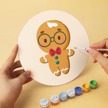 Cargar imagen en el visor de la galería, Mini Serie Pintar por Números - discos de Ø20cm (6 piezas) - Amigos de jengibre 2