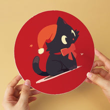 Cargar imagen en el visor de la galería, Mini Serie Pintar por Números - discos de Ø20cm (6 piezas) - Muérdago y patitas