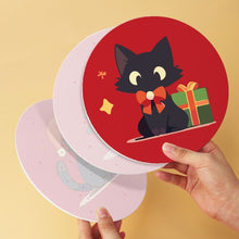 Cargar imagen en el visor de la galería, Mini Serie Pintar por Números - discos de Ø20cm (6 piezas) - Muérdago y patitas
