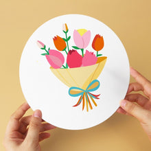 Cargar imagen en el visor de la galería, Mini Serie Pintar por Números - discos de Ø20cm (6 piezas) - Susurros florales