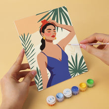 Cargar imagen en el visor de la galería, Mini Serie Pintar por Números 15x20cm (6 piezas) - Musa tropical