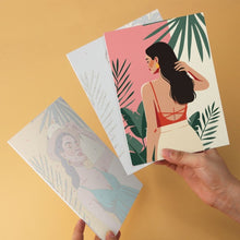 Cargar imagen en el visor de la galería, Mini Serie Pintar por Números 15x20cm (6 piezas) - Musa tropical