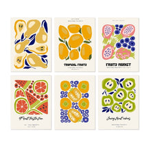 Cargar imagen en el visor de la galería, Mini Serie Pintar por Números 15x20cm (6 piezas) - Estampados frutales Figured'Art