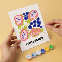 Cargar imagen en el visor de la galería, Mini Serie Pintar por Números 15x20cm (6 piezas) - Estampados frutales