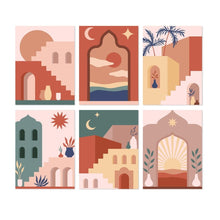 Cargar imagen en el visor de la galería, Mini Serie Pintar por Números 15x20cm (6 piezas) - Puertas del desierto Figured'Art