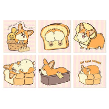 Cargar imagen en el visor de la galería, Mini Serie Pintar por Números 20x20cm (6 piezas) - Vida de Corgi Figured'Art