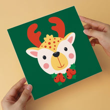 Cargar imagen en el visor de la galería, Mini Serie Pintar por Números 20x20cm (6 piezas) - Retratos navideños