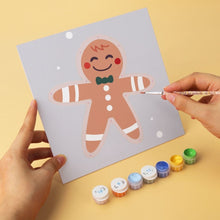 Cargar imagen en el visor de la galería, Mini Serie Pintar por Números 20x20cm (6 piezas) - Set navideño clásico