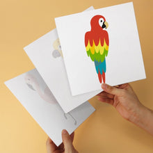 Cargar imagen en el visor de la galería, Mini Serie Pintar por Números 20x20cm (6 piezas) - Aves tropicales