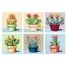 Cargar imagen en el visor de la galería, Mini Serie Pintar por Números 20x20cm (6 piezas) - Espinoso y bonito Figured'Art