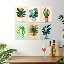 Cargar imagen en el visor de la galería, Mini Serie Pintar por Números 15x20cm (6 piezas) - Enraizado en el verde