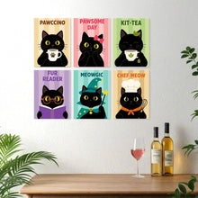 Cargar imagen en el visor de la galería, Mini Serie Pintar por Números 15x20cm (6 piezas) - Miau-gia